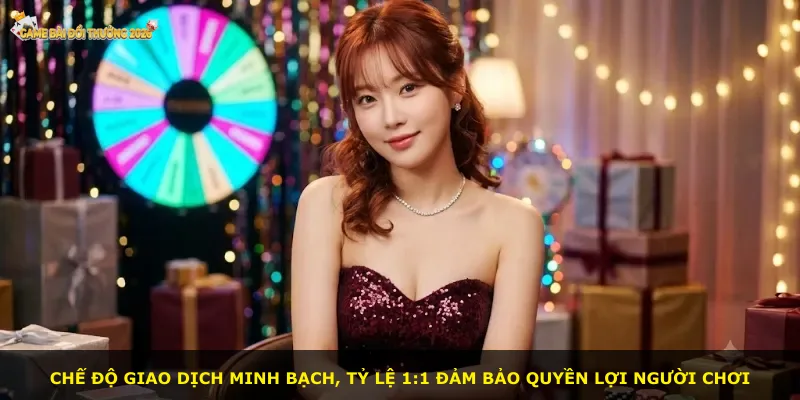 Chế độ giao dịch minh bạch, tỷ lệ 1:1 đảm bảo quyền lợi người chơi
