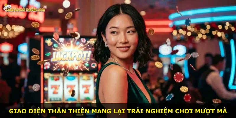 Giao diện thân thiện mang lại trải nghiệm chơi mượt mà