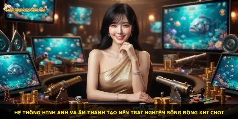 Hệ thống hình ảnh và âm thanh tạo nên trải nghiệm sống động khi chơi