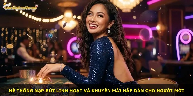 Hệ thống nạp rút linh hoạt và khuyến mãi hấp dẫn cho người mới