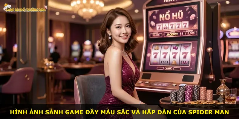 Hình ảnh sảnh game đầy màu sắc và hấp dẫn của Spider Man