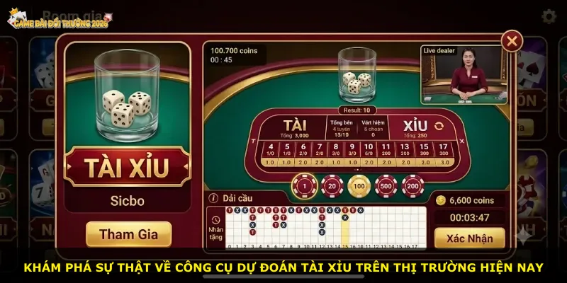 Khám phá sự thật về công cụ dự đoán tài xỉu trên thị trường hiện nay
