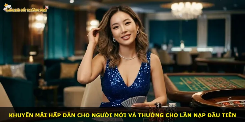 Khuyến mãi hấp dẫn cho người mới và thưởng cho lần nạp đầu tiên