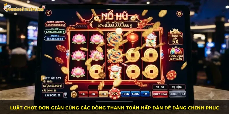 Luật chơi đơn giản cùng các dòng thanh toán hấp dẫn dễ dàng chinh phục