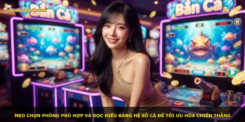 Mẹo chọn phòng phù hợp và đọc hiểu bảng hệ số cá để tối ưu hóa chiến thắng