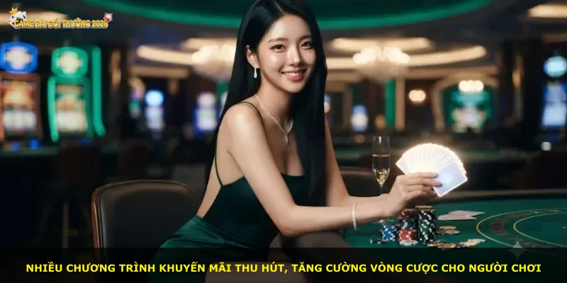 Nhiều chương trình khuyến mãi thu hút, tăng cường vòng cược cho người chơi
