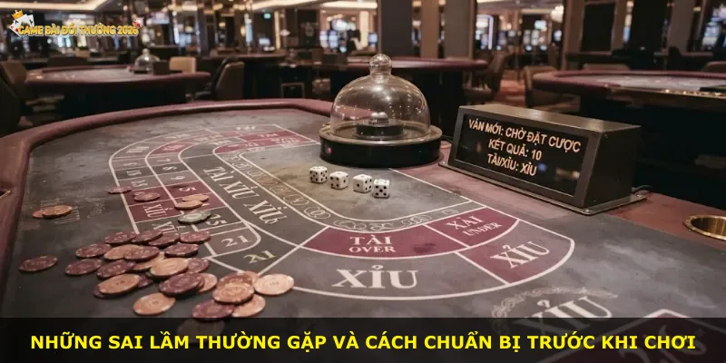 Những sai lầm thường gặp và cách chuẩn bị trước khi chơi