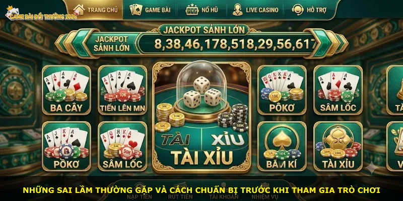 Những sai lầm thường gặp và cách chuẩn bị trước khi tham gia trò chơi