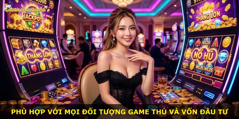 Phù hợp với mọi đối tượng game thủ và vốn đầu tư