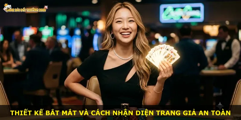 Thiết kế bắt mắt và cách nhận diện trang giả an toàn