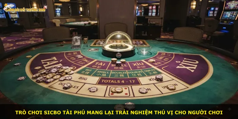 Trò chơi Sicbo Tài Phú mang lại trải nghiệm thú vị cho người chơi